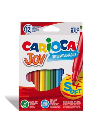 Carioca Joy Süper Yıkanabilir Keçeli Boya Kalemi 12'Li