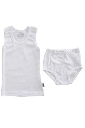 Beyaz Jakarlı Çocuk Atlet Kilot Takım