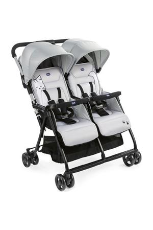 Chicco Ohlala Twin İkiz Bebek Arabası Silver