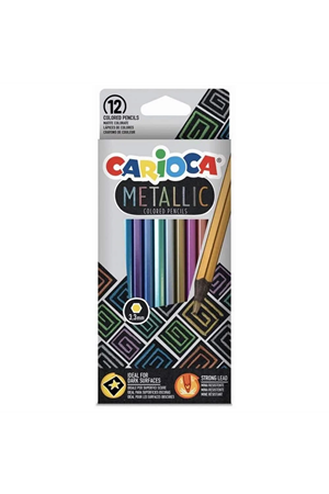 Carioca Metalik Kuru Boya Kalemi 12'Li