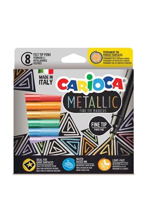 Carioca Metalik Keçeli Kalem 8'Li