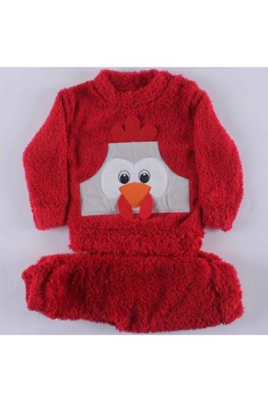 Kırmızı Horozlu Welsoft 2'li Peluş Takım