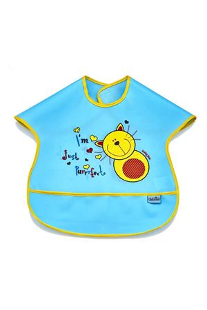 BabyJem Poli Muşamba Büyük Mama Önlüğü 029 Mavi