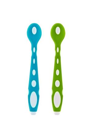 BabyJem Silikon Mama Kaşığı 563 Mavi Yeşil