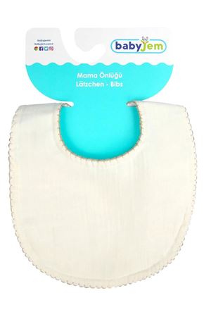 BabyJem Bürümcük Müslin Önlük 811 Ekru