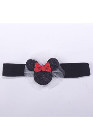 Kız Bebek Miki Figürlü Siyah Simli Saç Bandı