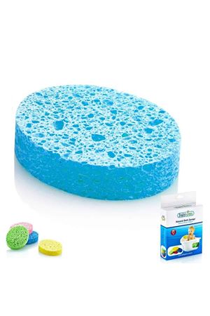 BabyJem Bebek Banyo Süngeri Selülozik 020 Mavi