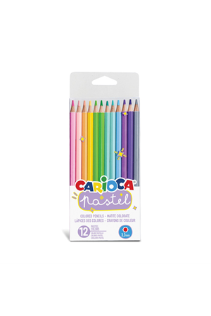 Carioca Pastel Renk Kuru Boya Kalemi 12'Li