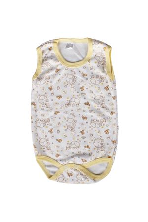 Sarı Biyeli Hayvan Desenli Askılı Zıbın