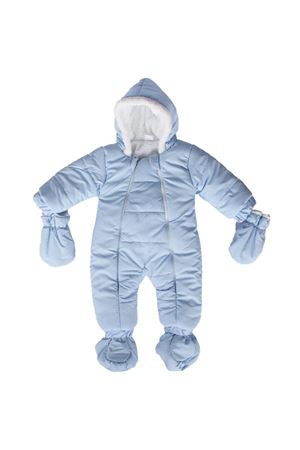 Erkek Bebek Mavi İçi Peluş Ayaklı Eldivenli Kozmonot Tulum