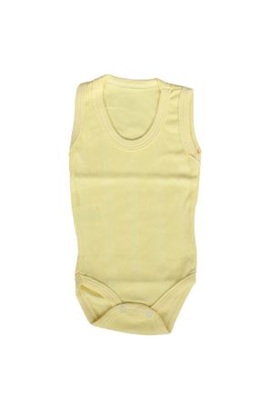 Unisex Sarı Geniş Raporlu Askılı Zıbın