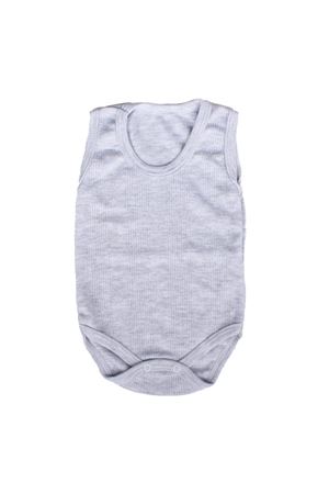 Unisex Gri Geniş Raporlu Askılı Zıbın