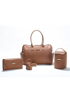 M&Y Gaia Deri Anne Bebek Bakım Çanta Seti 7240 Taba