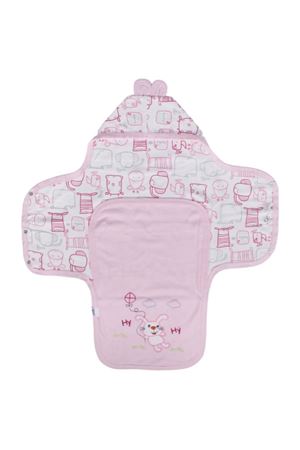 Unisex Pembe Renkli Hayvan Desenli Kundak Battaniye