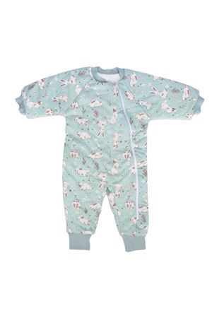 Yeşil Tavşan Desenli Uyku Tulumu