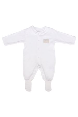 Ekru Sade Çıtçıtlı Kendinden Çoraplı Tulum