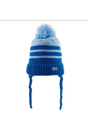 Kitti Bebe Erkek Kulaklı Bere (0-18 Ay) K23110-04 Mavi