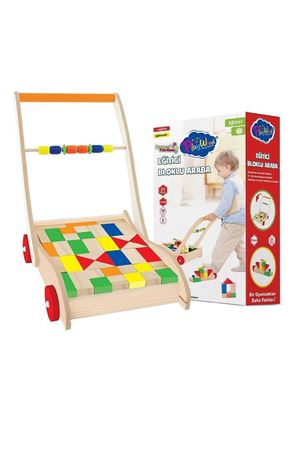 PlayWood Ahşap Eğitici Bloklu Araba 373