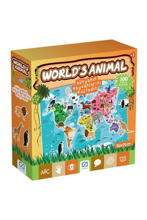 Games World's Animal 100 Parça Puzzle 5152