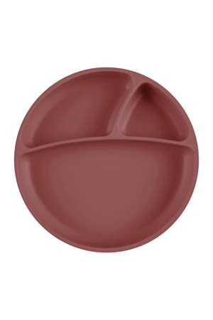 OiOi Porsiyon Vakum Tabanlı Silikon Tabak Velvet Rose
