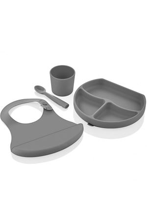 BabyJem Silikon Beslenme Seti 728 Gri