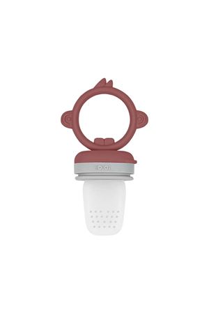 OiOi Silikon Püre Meyve Sebze Emziği Velvet Rose / Powder Grey