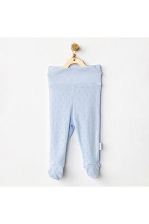 Andywawa AC24706 Jacquard Patikli Bebek Pantolon Blue
