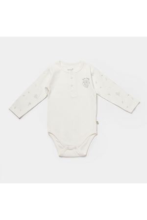 Bibaby Biorganic Koala Jungle Uzun Kol Bebek Body 56973 Gri