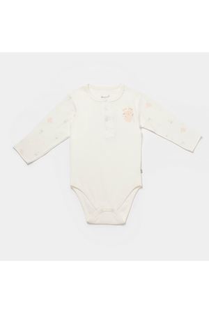 Bibaby Biorganic Koala Jungle Uzun Kol Bebek Body 56973 Pembe