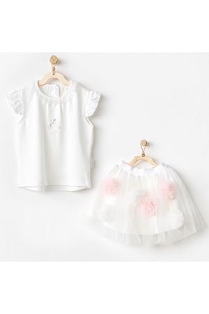 Andywawa AC24503 Petit Love 2'Li Bebek Takım Ekru