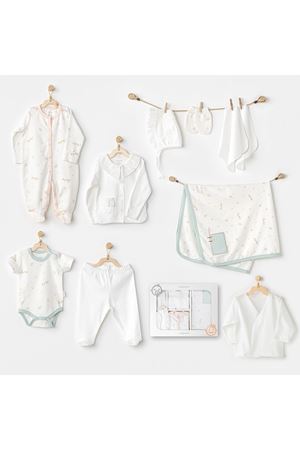 Andywawa AC24581 Newborn Duck 10'Lu Hastane Çıkışı Ekru