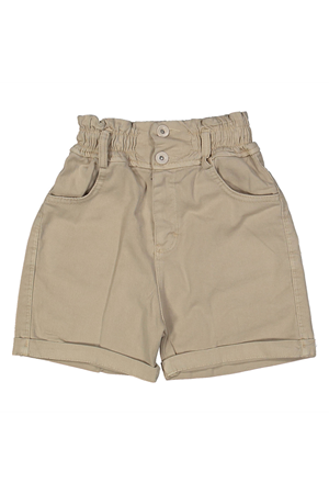 Kız Çocuk Bej Cepli Şort