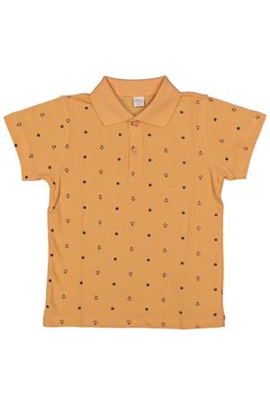 Erkek Çocuk Somon Çapa Baskılı Polo Yaka Tişört