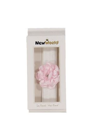 Kız Bebek Pembe Çicekli Taşlı Bandana