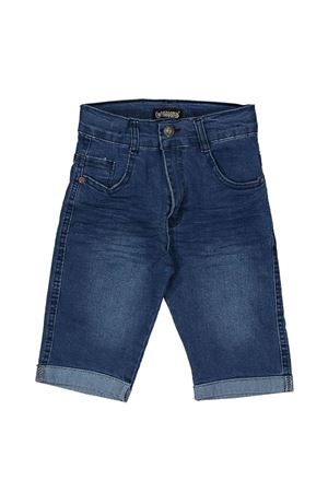 Erkek Çocuk Mavi Kot Kırınkıl Kapri Şort