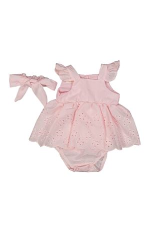 Kız Bebek Pembe Fistolu Bandanalı Elbise