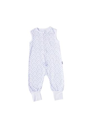 Açık Gri Kareli Desenli Uyku Tulumu