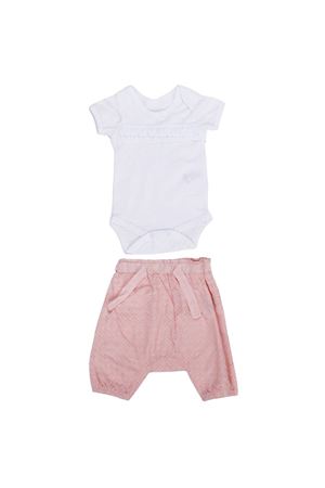 Kız Bebek Beyaz Somon Fistolu Badili  2'li Takım