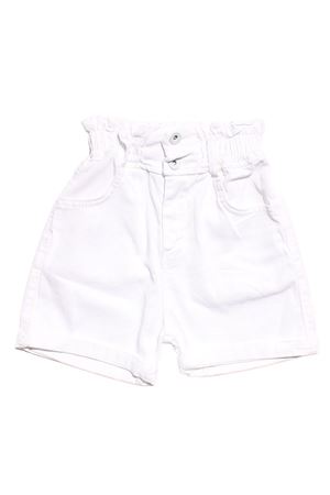 Kız Çocuk Beyaz Cepli Şort