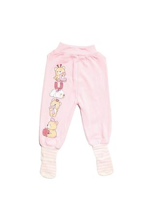 Kız Bebek Ayılı Cute Baskılı Kendinden Çoraplı Tek Alt