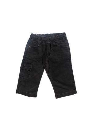 Erkek Çocuk Füme Belden Lastikli Kot Kargo Cepli Kapri Pantolon
