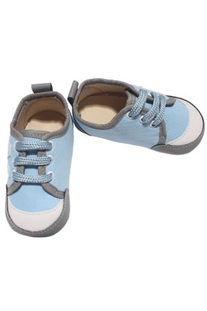 Erkek Bebek Mavi Beyaz N Nakışlı Ayakkabı