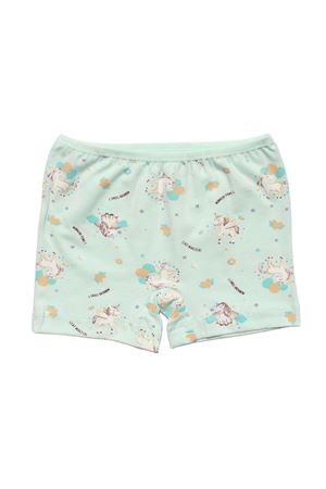 Kız Çocuk Su Yeşili Unicorn Desenli Boxer