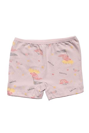 Kız Çocuk Lila Yıldız Bulut Gökkuşağı Desenli Boxer