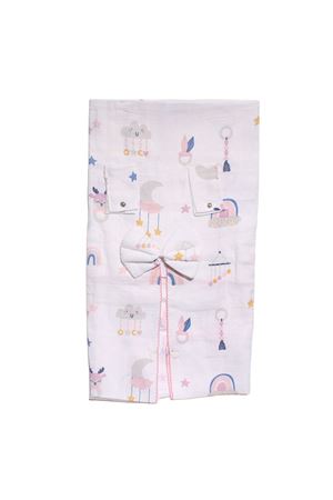 Renkli Bulut Ay Gökkuşağı Desenli Müslin Puset Örtüsü