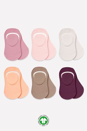 Bistyle 6'Lı Mix Babet Çorap 30101 Gül Kurusu