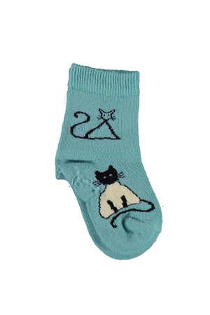 Bibaby Biorganic New Cats Yaş Soket Çorap 68424 Yeşil