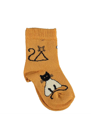 Bibaby Biorganic New Cats Yaş Soket Çorap 68424 Hardal