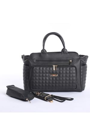 M&Y Juno Deri Anne Bebek Bakım Çantası 7281 Siyah