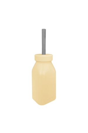 Oioi Şişe + Pipet 200 ml Mellow Yellow / Powder Grey